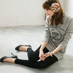 【la PURE】超彈性12分丈天鵝絨刷毛褲襪