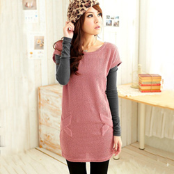 【衣芙日系】柔美私藏交叉造型針織洋裝(共2色)