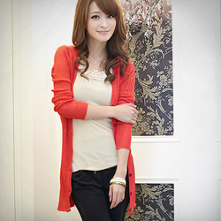 【衣芙日系】高雅裝扮麻花針織長外套