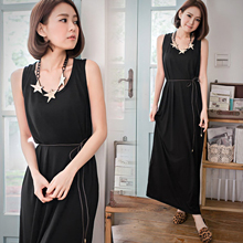 【衣芙日系】層次穿搭韓系背心長洋裝(共6色)