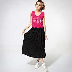 【衣芙日系】輕甜時光手繪香水背心長洋裝(共3色)