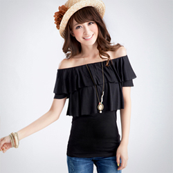 【衣芙日系】優雅兩穿雙層荷葉邊上衣S~L(共3色)