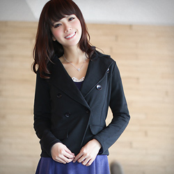 【衣芙日系】俐落印象雙排釦挺版西裝外套 (共2色)